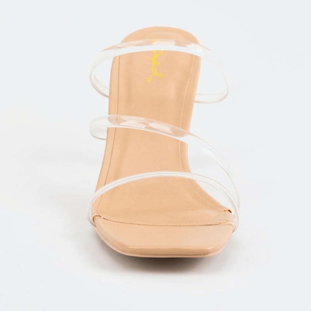 Qupid Kaylee Strappy Slip On Heels